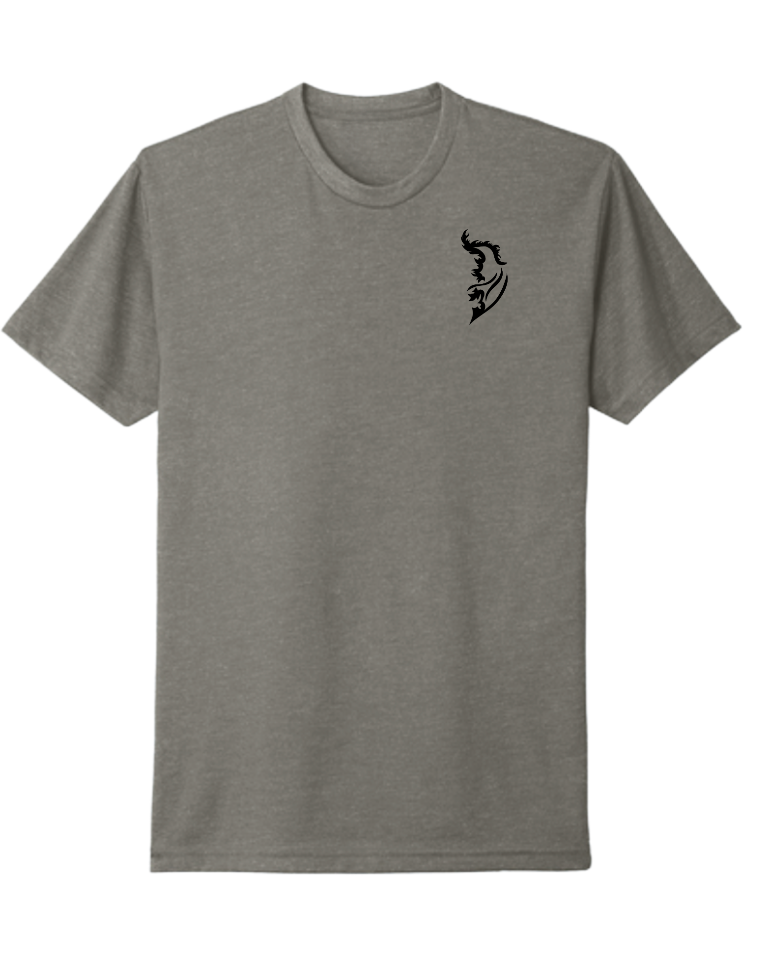 Black Angel Wing logo on front left chest - American Flag on Right Shoulder