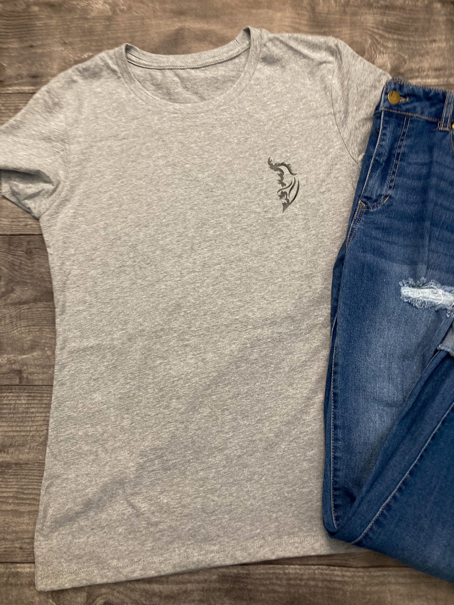 Be Fierce Tiger Hand-drawn T-Shirt | Ladies