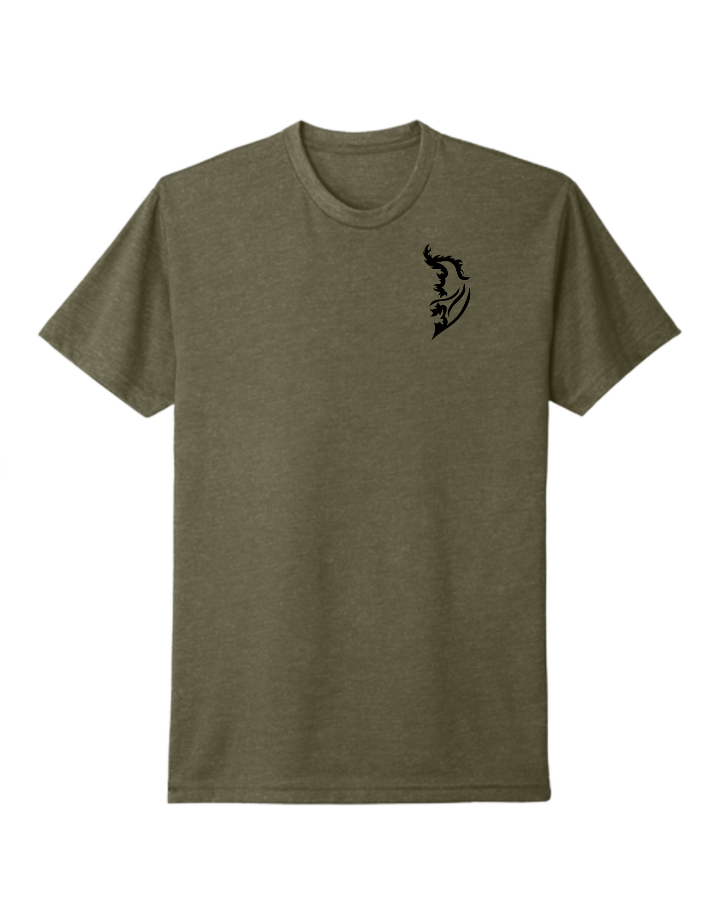Black Angel Wing Logo Front Left Chest