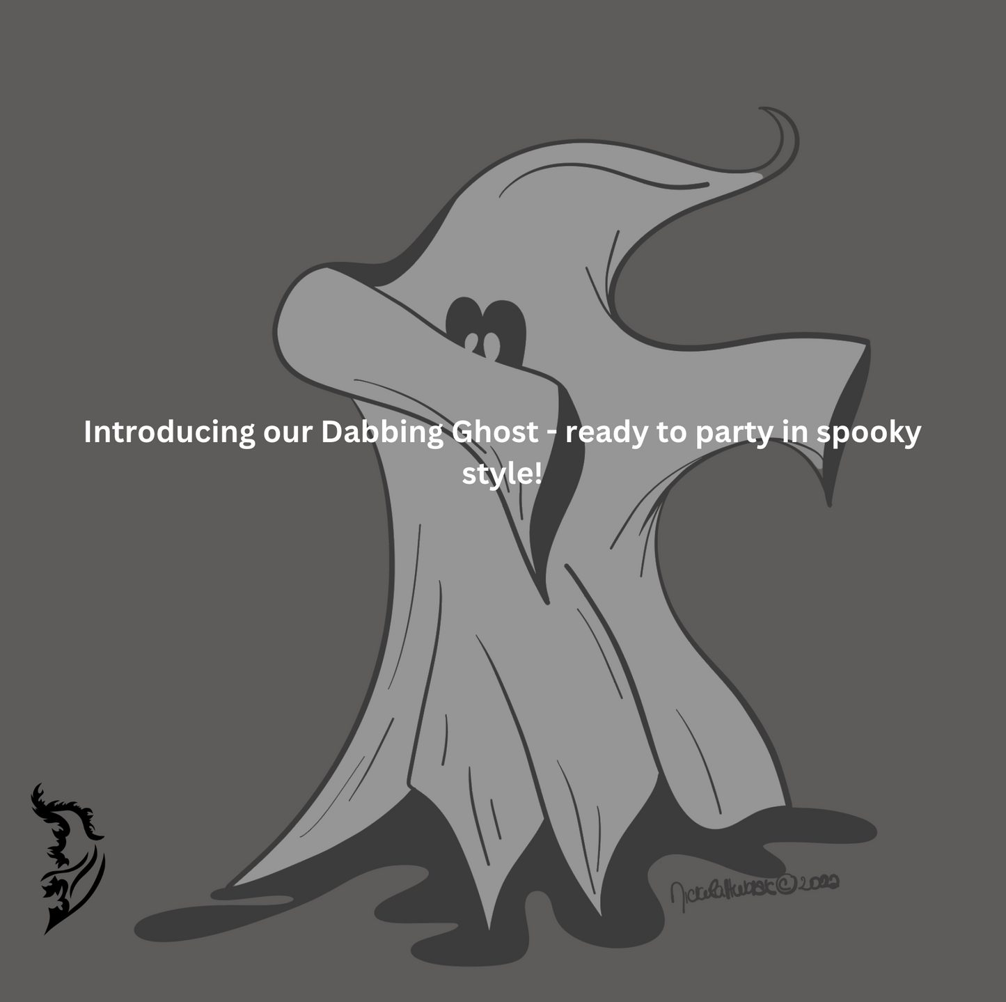 Introducing our Dabbing Ghost - ready to party in spooky style!