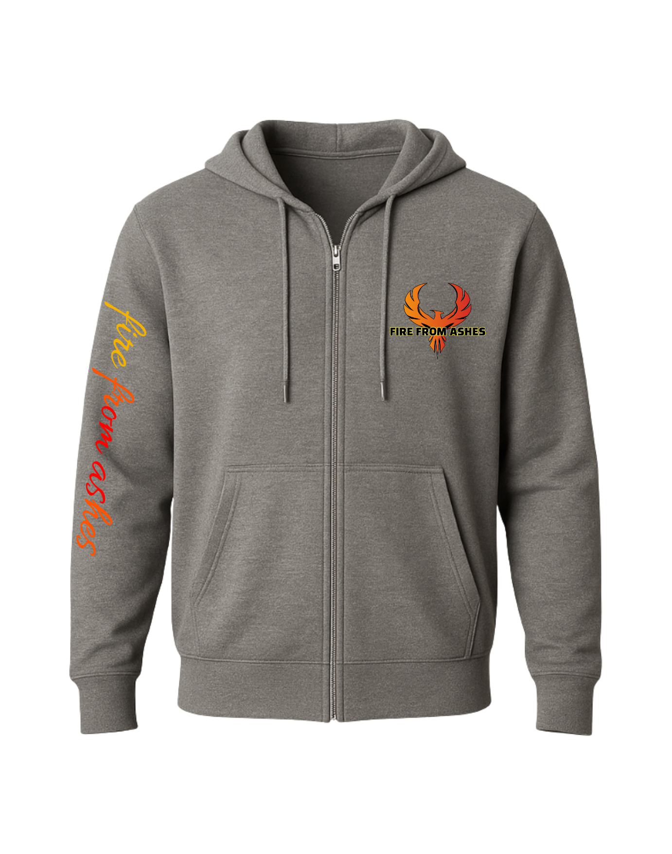 Fire From Ashes Fleece Lined Zip Hoodie