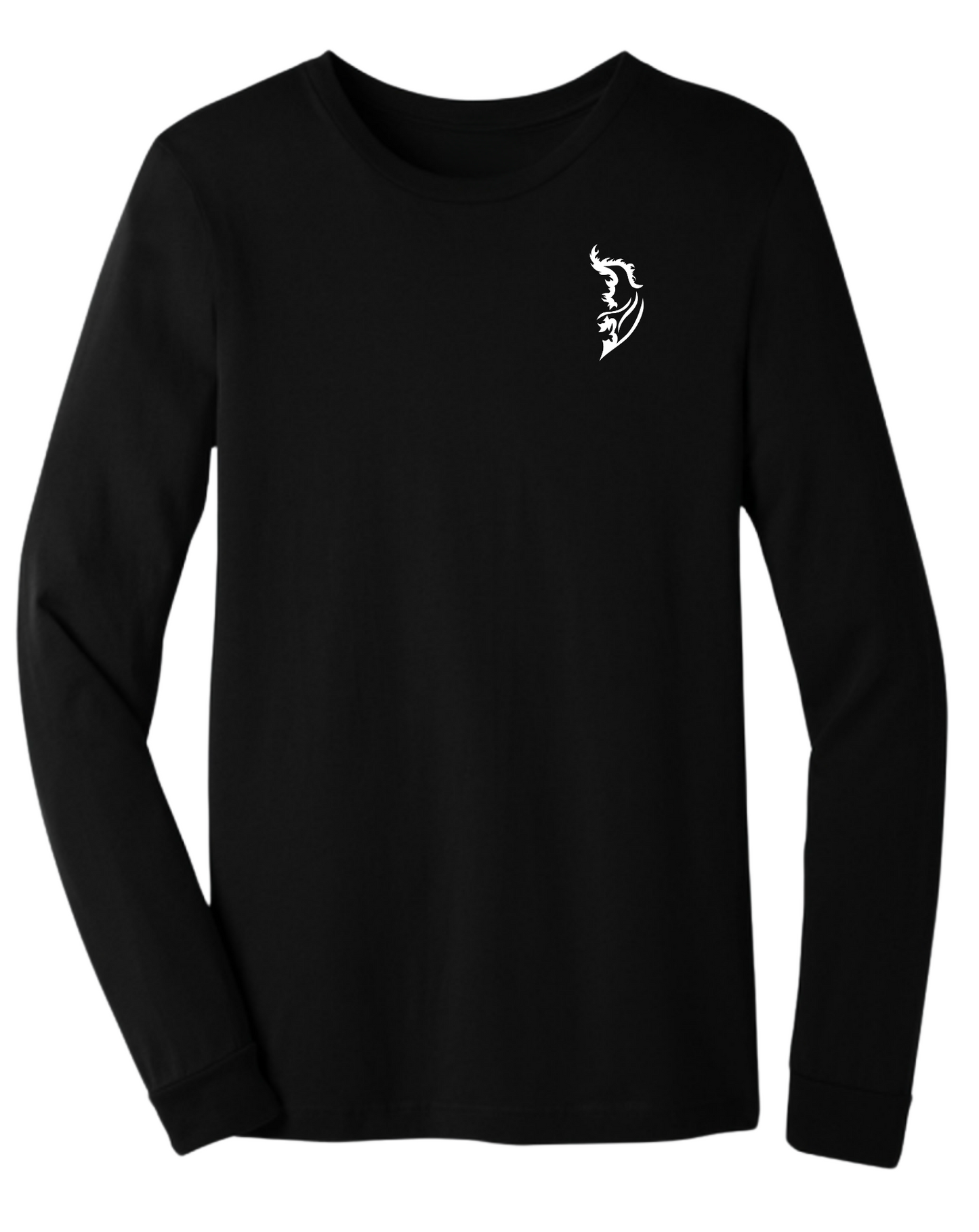 White Angel Wing Logo on front left chest 
White America Flag on right shoulder