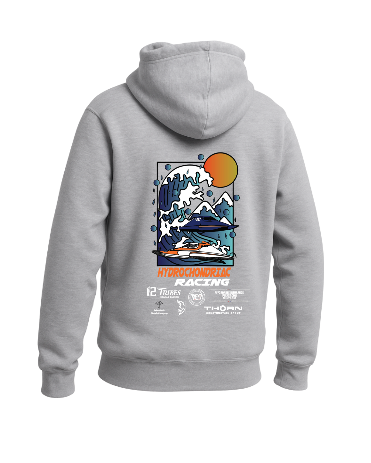 Hydrochondriac Racing Fleece Lined Hoodie