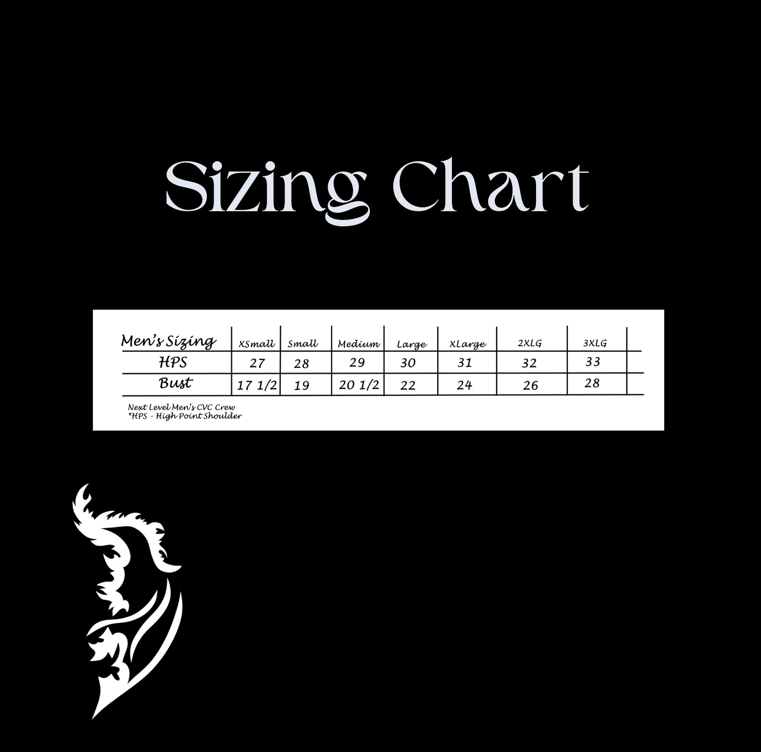 US Men's Sizing Chart