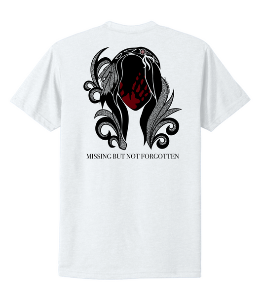 Hand-drawn Missing but Not Forgotten back center