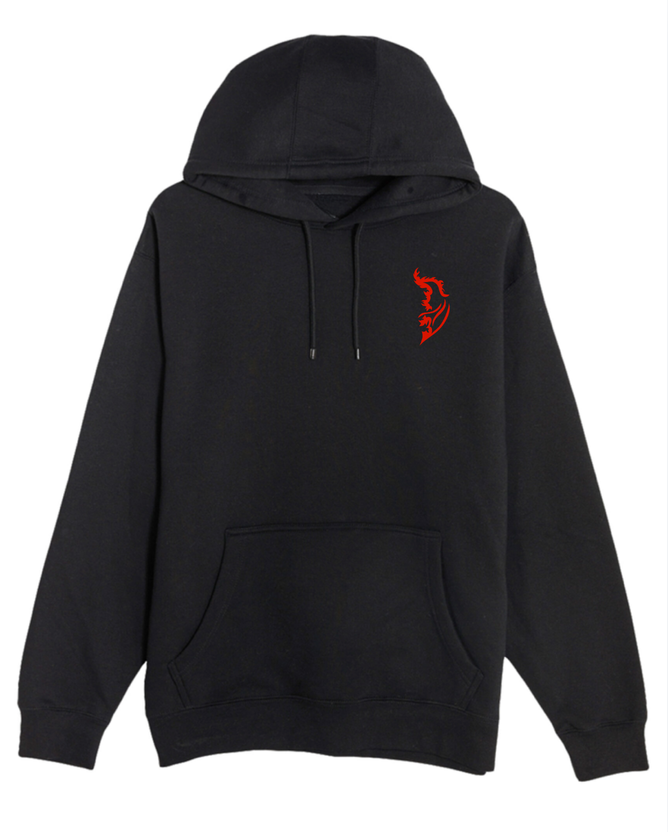 Red Angel Wing Logo on front left chest