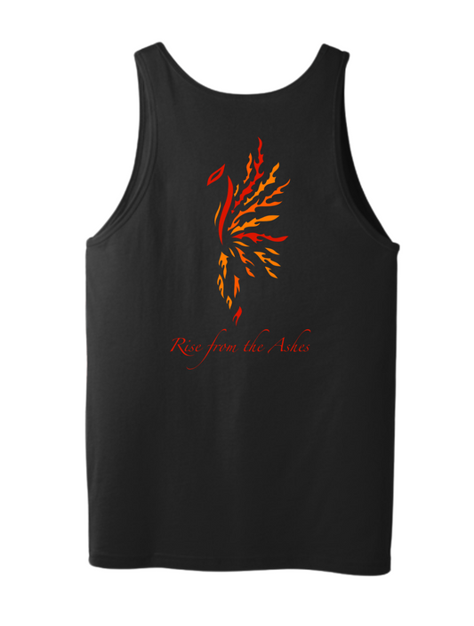 Phoenix with Rise from the Ashes underneath back center