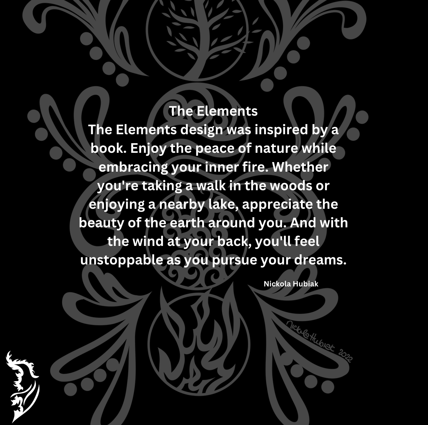 Elements Hand-drawn Fleece-Lined Hoodie