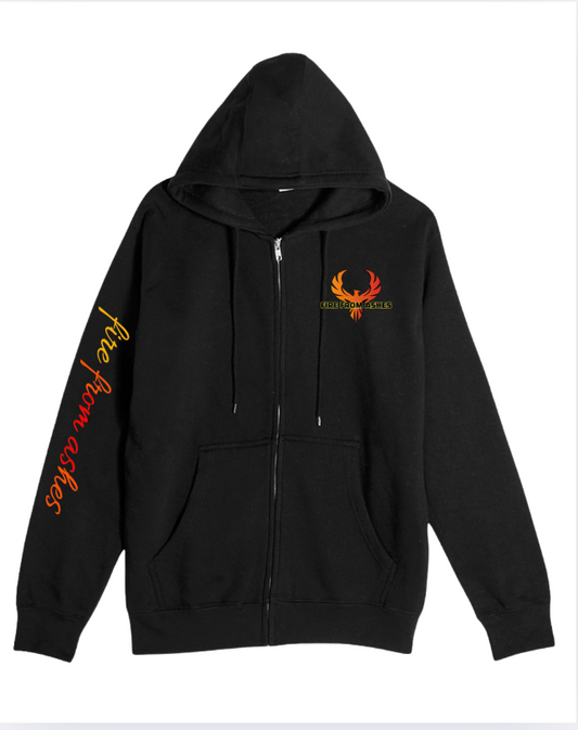Fire From Ashes Fleece Lined Zip Hoodie