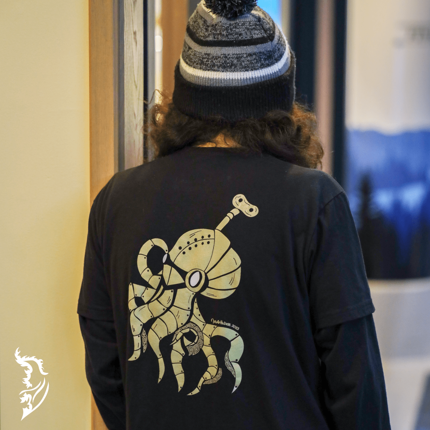 Steampunk Octopus Hand - drawn T-Shirt | Men's