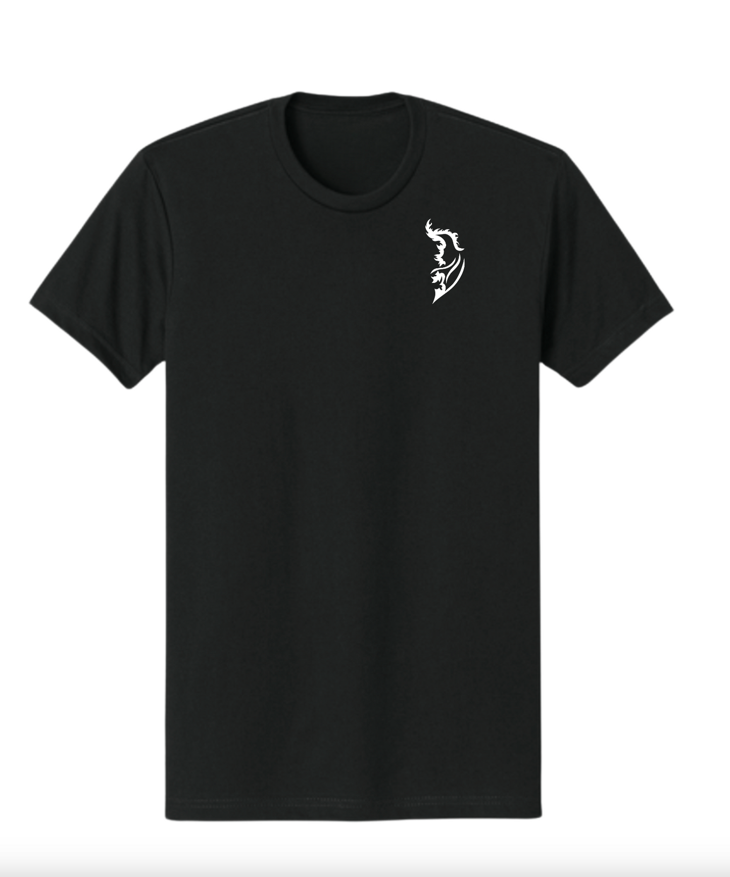 White Angel Wing Logo on front left chest
White American flag on right shoulder