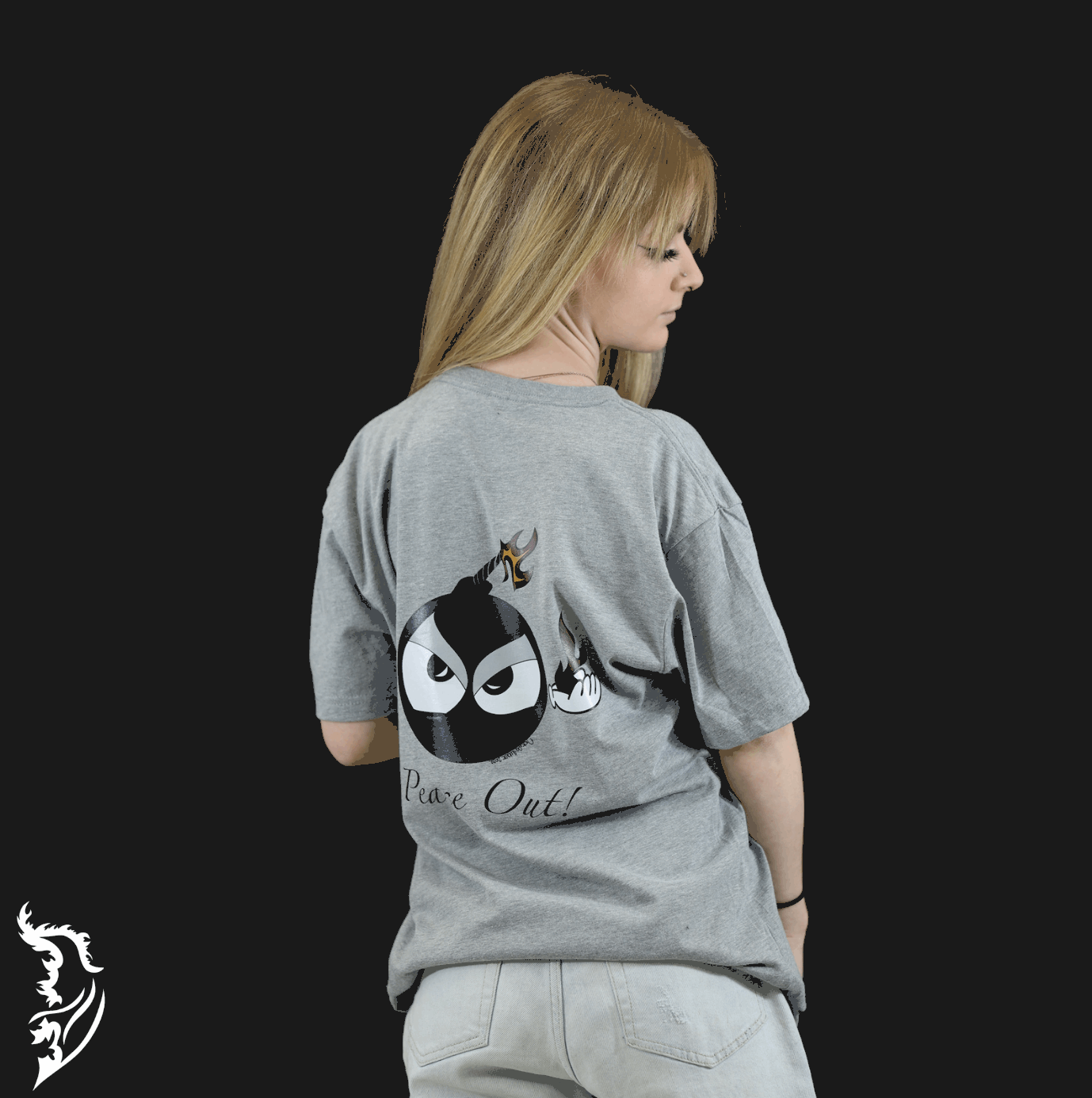 Boomer - "Peace Out" Hand - drawn Men's T-Shirt