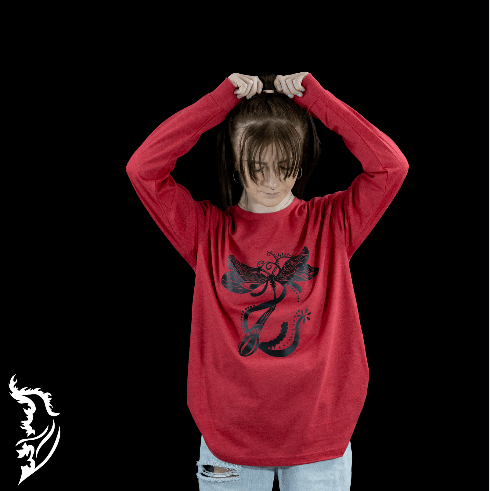 Dragonfly Hand - drawn Long Sleeve