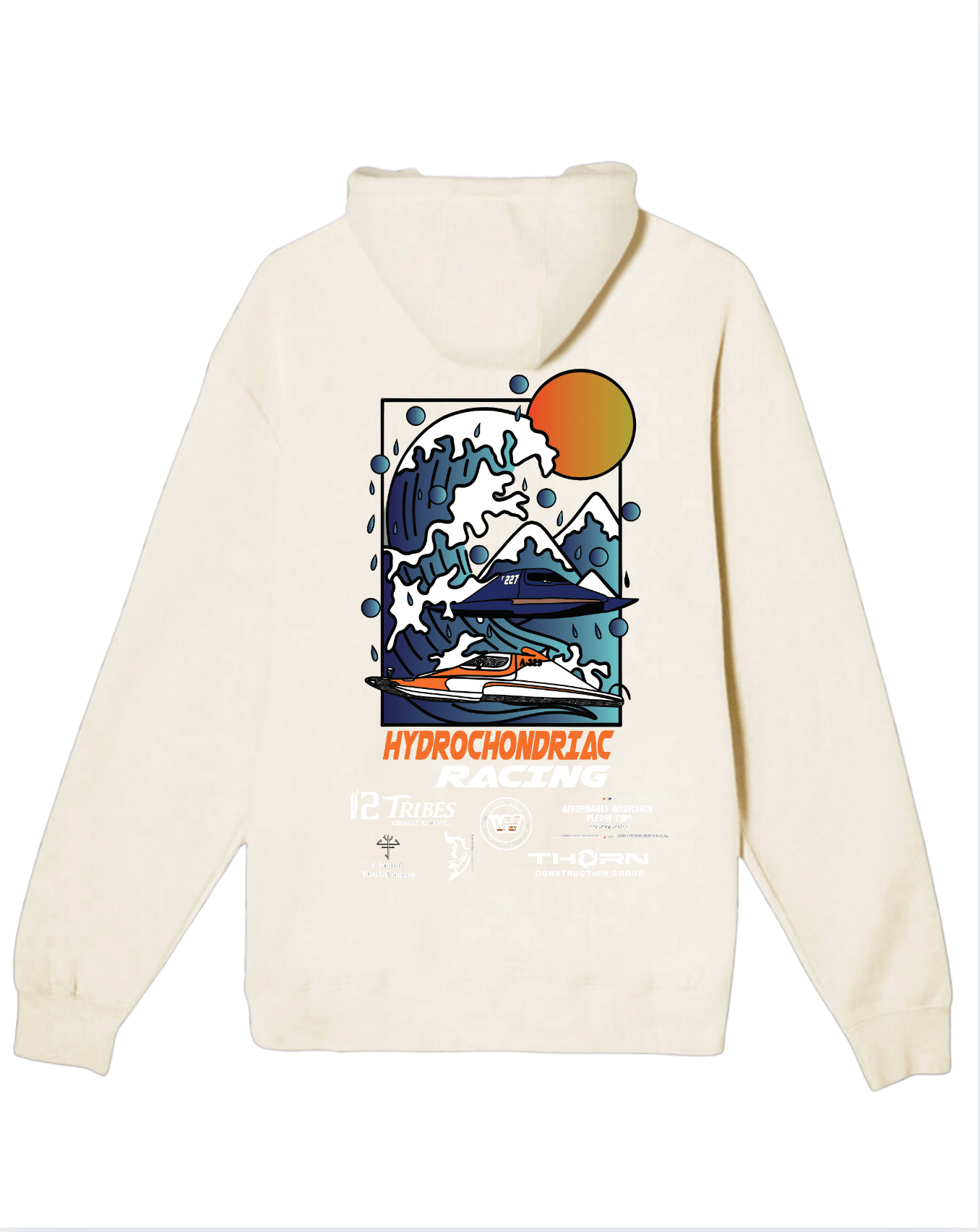 Hydrochondriac Racing Fleece Lined Hoodie