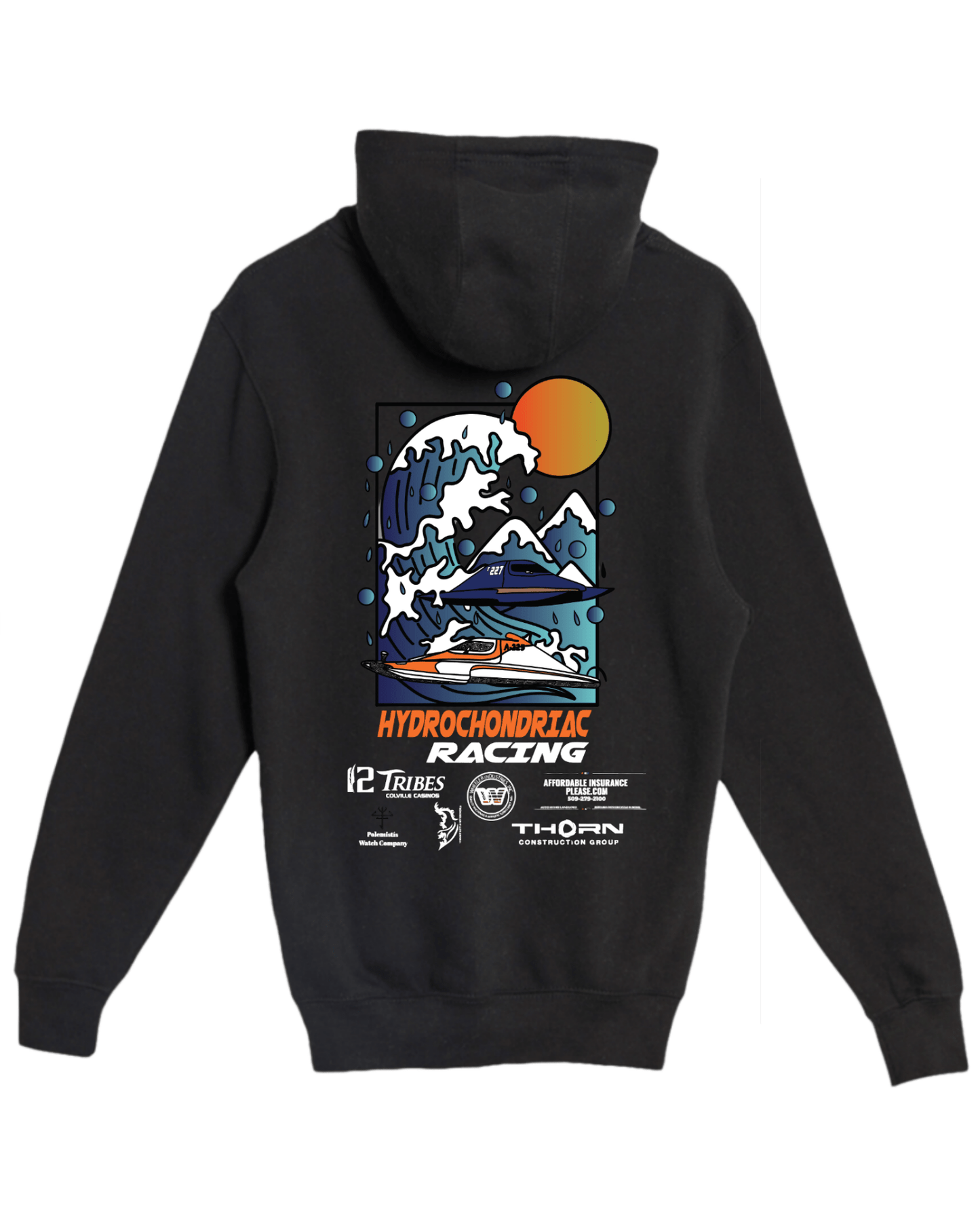 Hydrochondriac Racing Fleece Lined Hoodie
