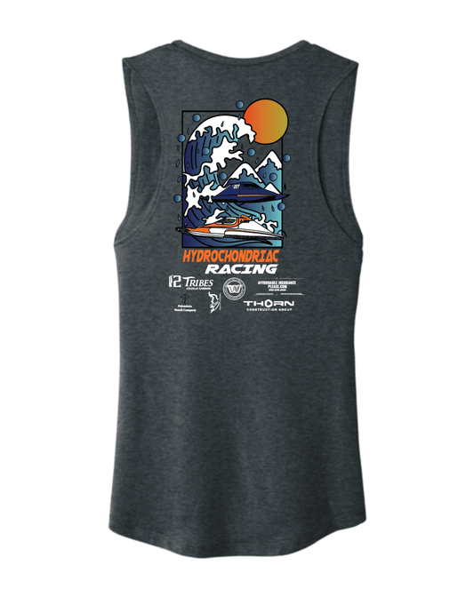 Hydrochondriac Racing Ladies Muscle Tank