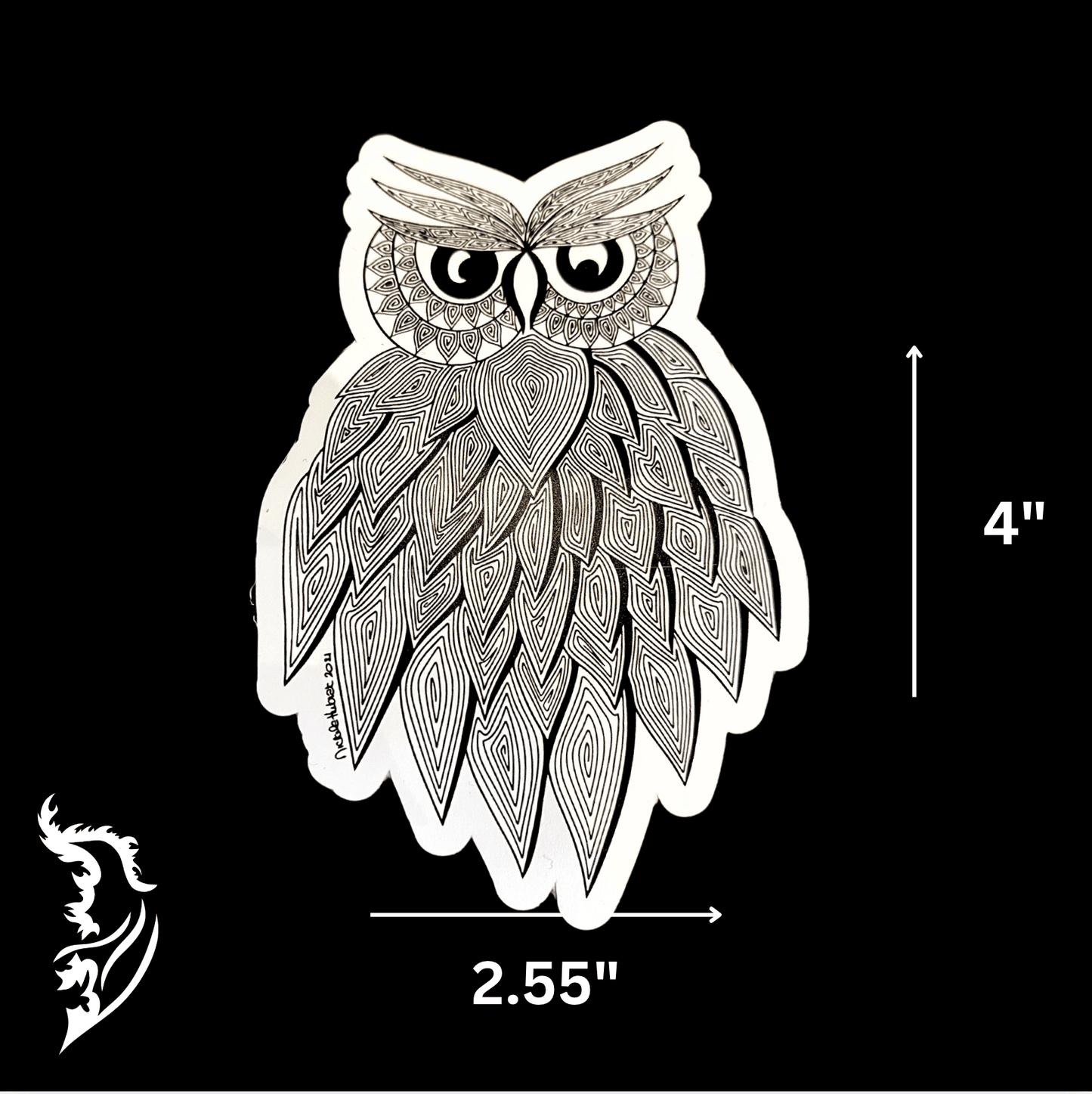 Owl Vinyl Sticker