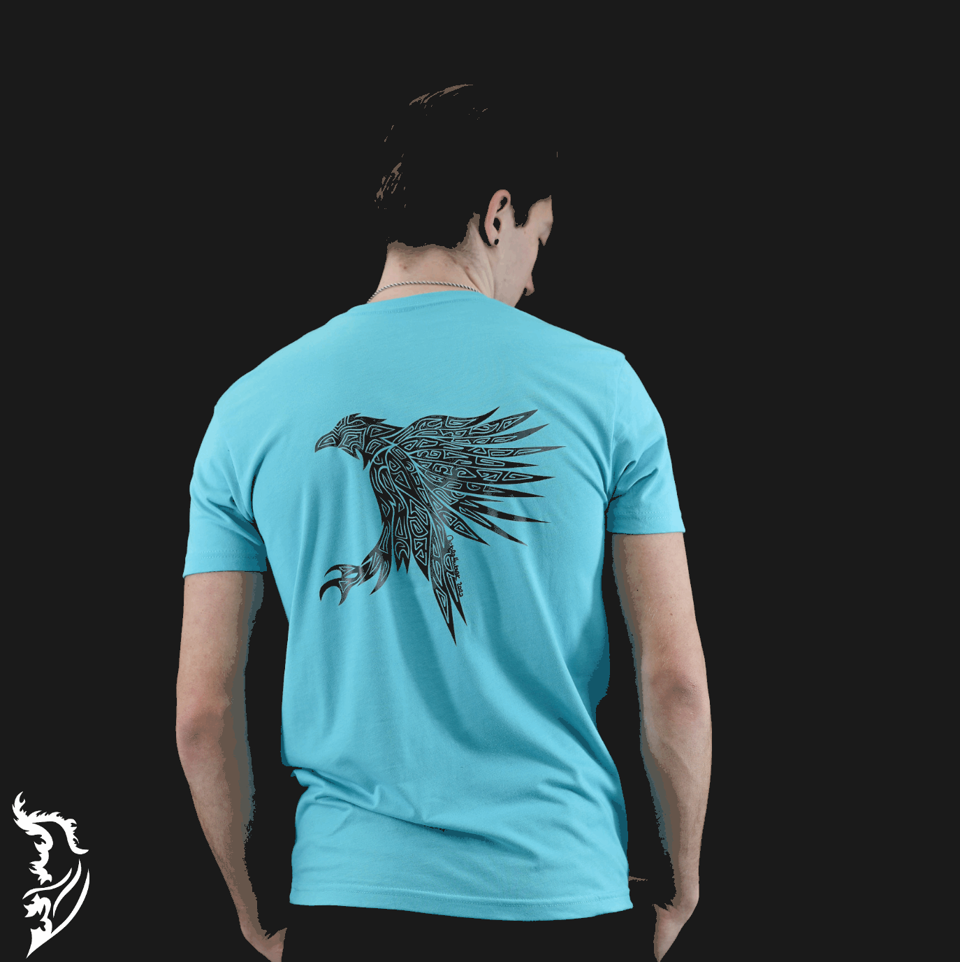 Raven Hand - drawn Men's T-Shirt