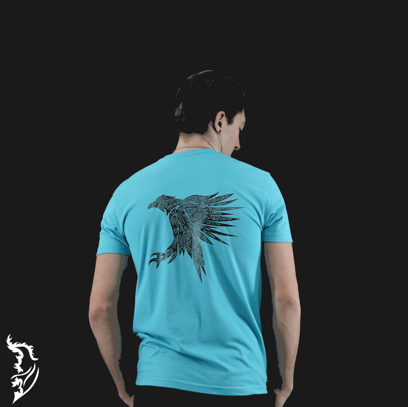Raven Hand - drawn Men's T-Shirt