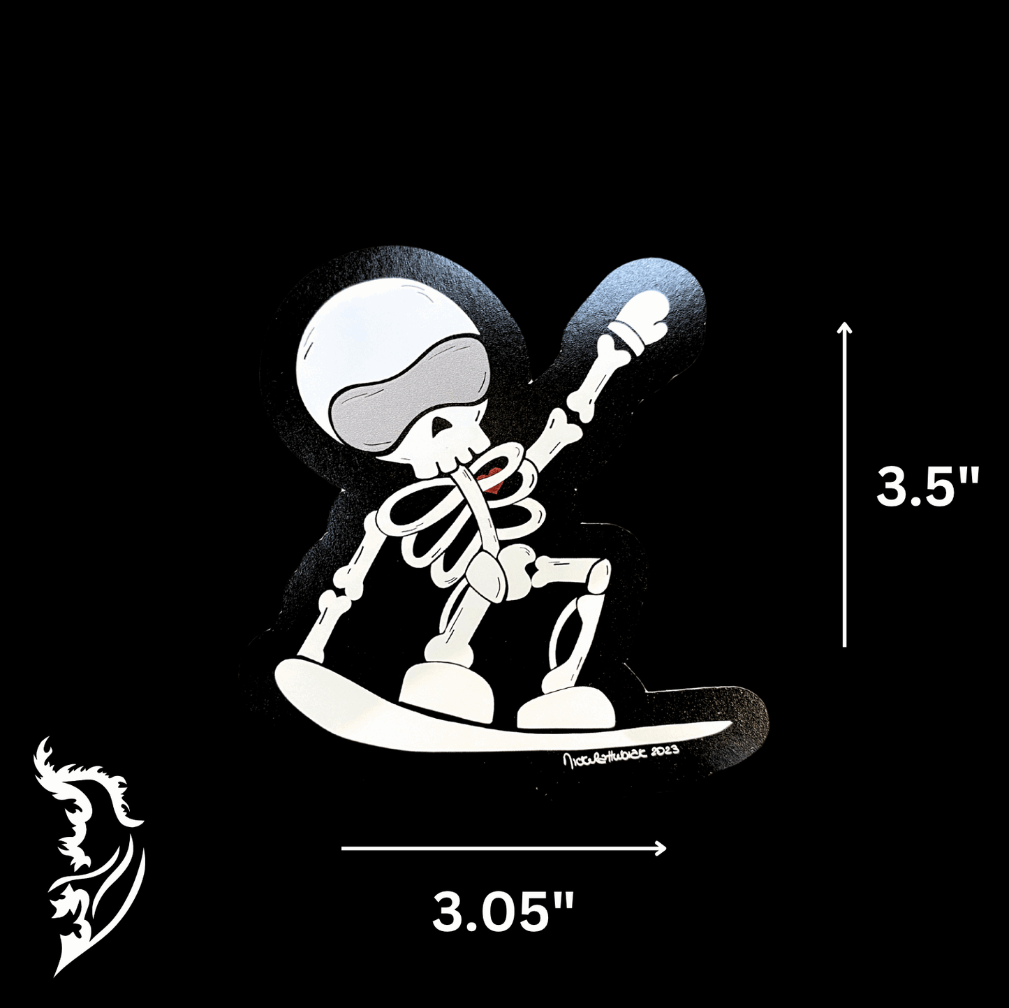 Skelly Hand - drawn Vinyl Sticker