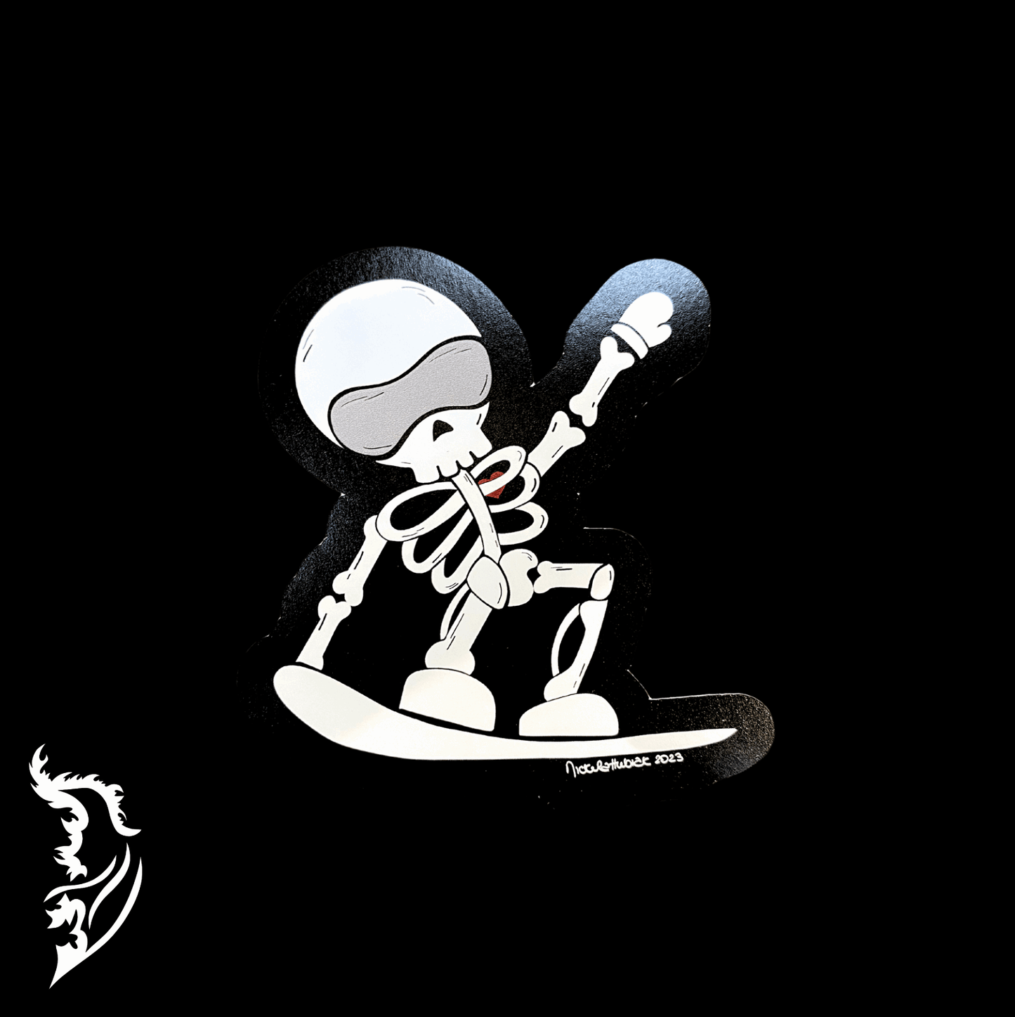 Skelly Hand - drawn Vinyl Sticker