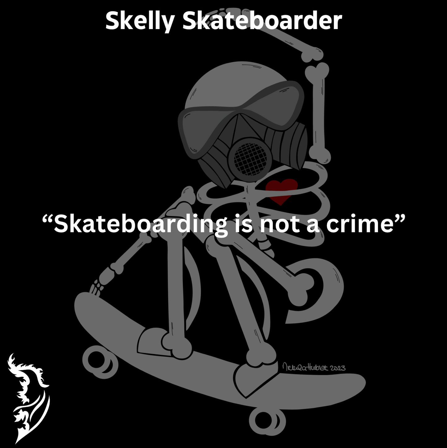 "Skelly" Skateboarder Men's T-Shirts