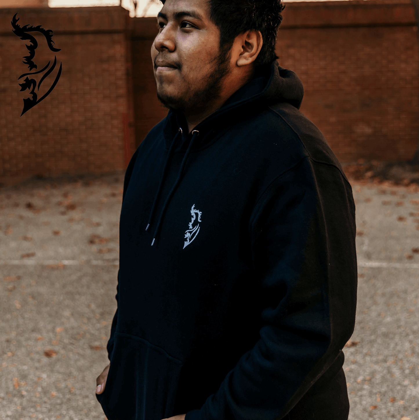 "Skelly" The Skeleton Snowboarder Hand - drawn Hoodie