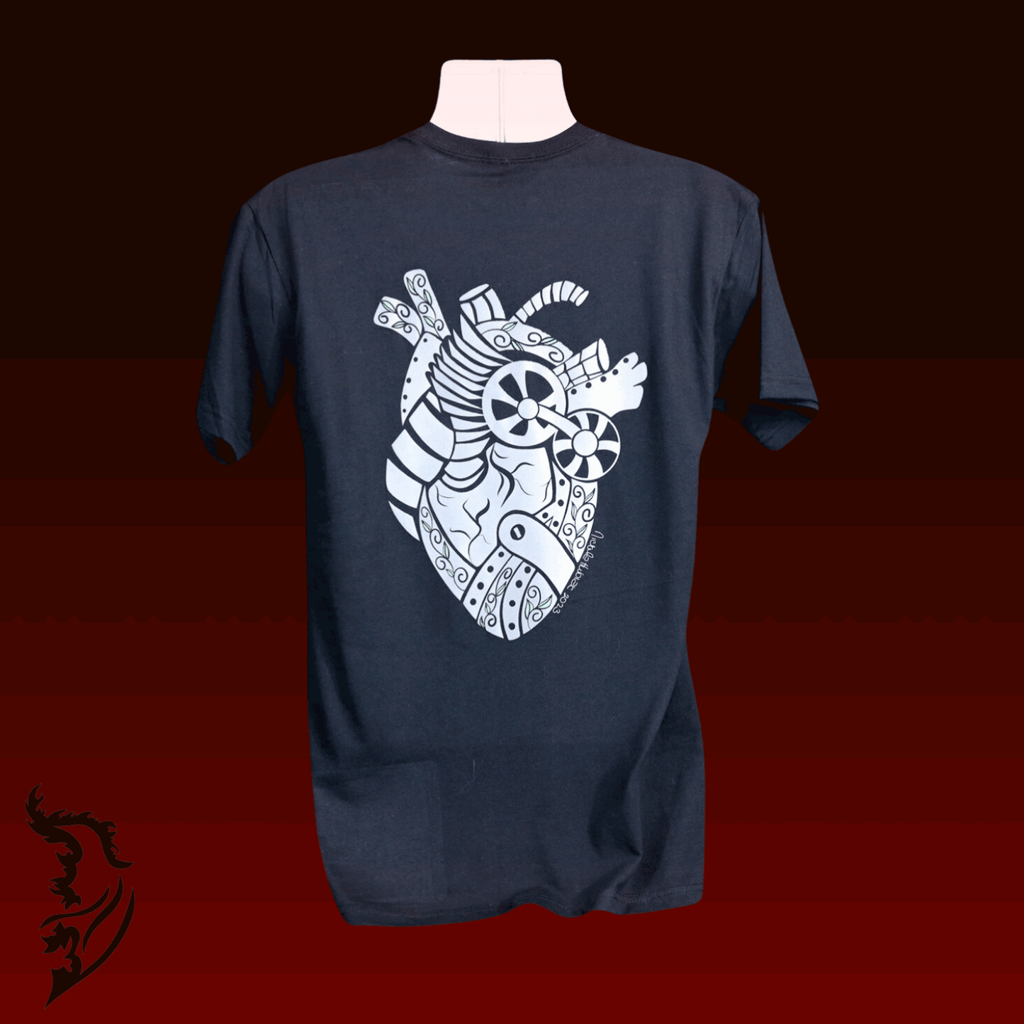 Steampunk Heart Hand - drawn Men's T-Shirt