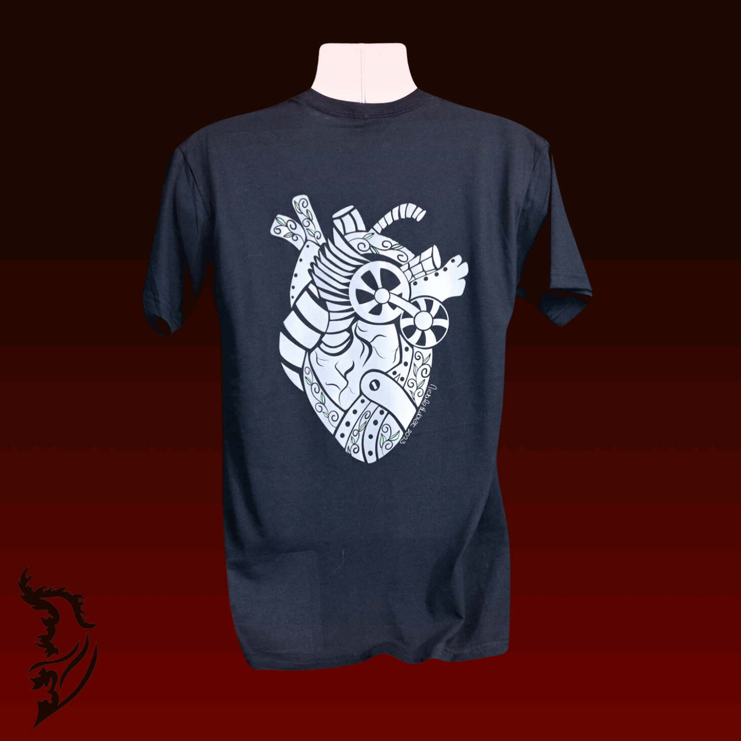 Steampunk Heart Hand - drawn Men's T-Shirt