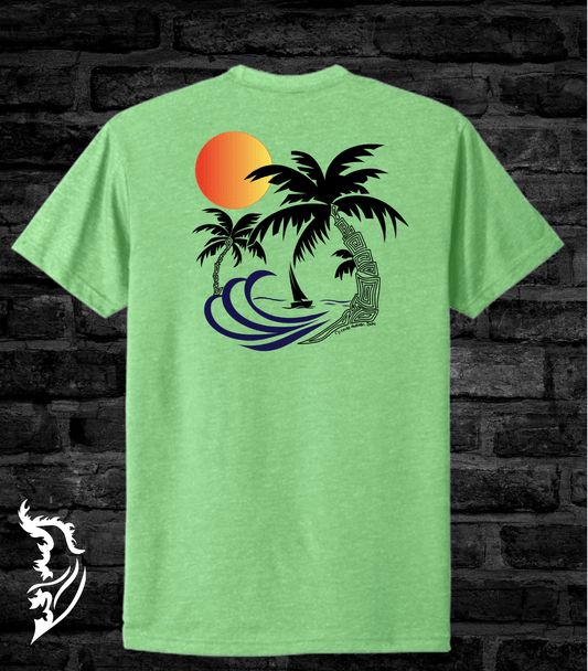 Summer Vibes Men's Hand - drawn T-Shirt