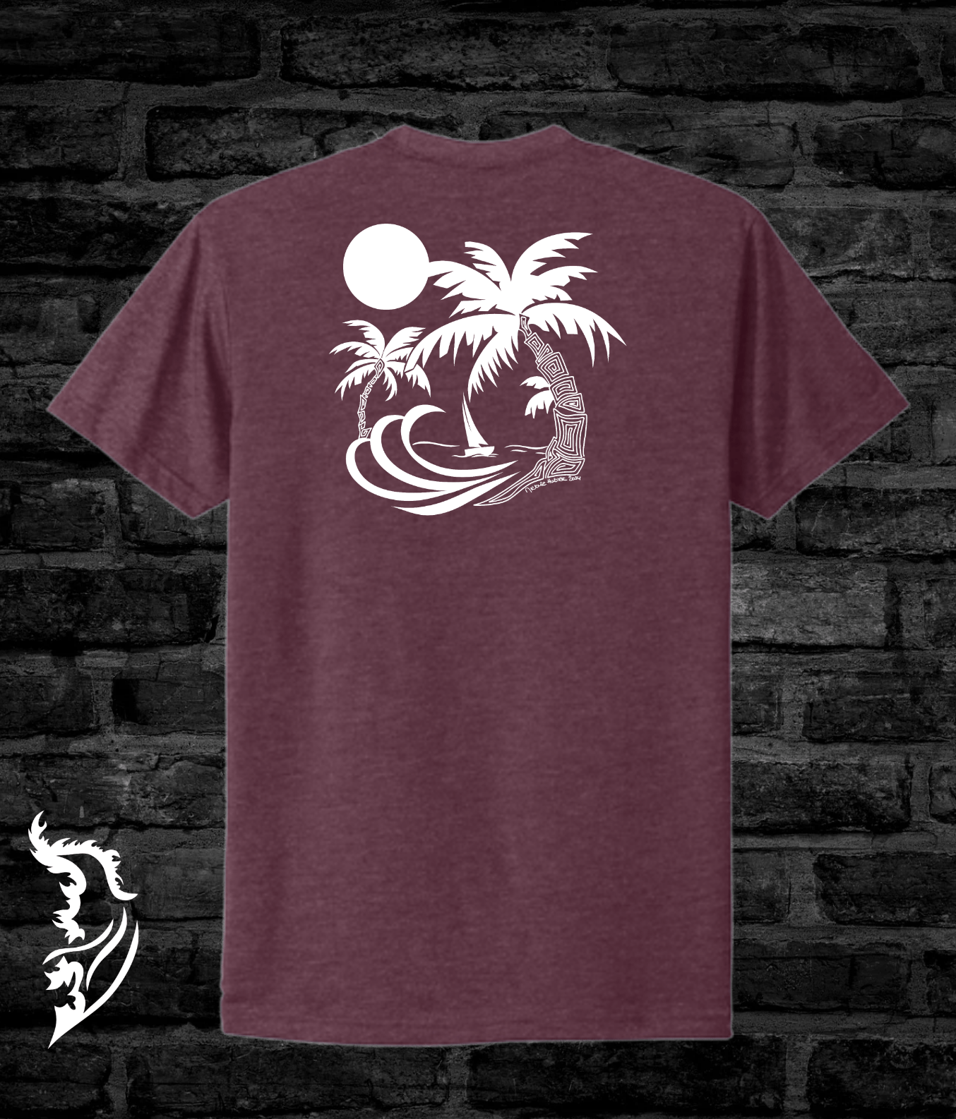 Summer Vibes Men's Hand - drawn T-Shirt