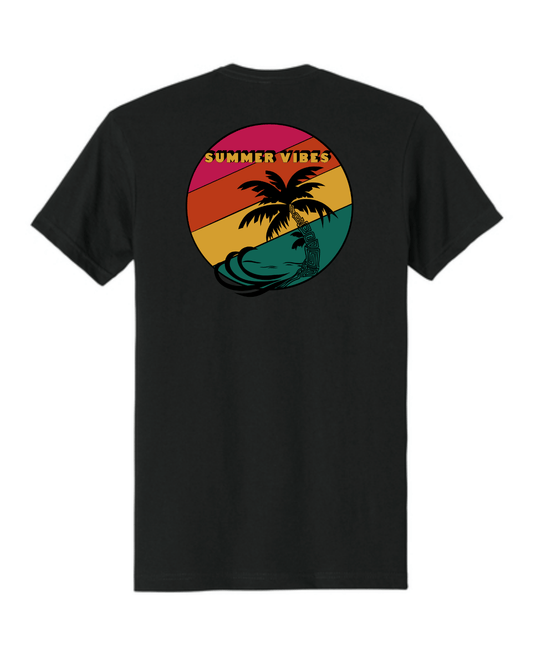 Summer Vibes Men's Hand - drawn T-Shirt