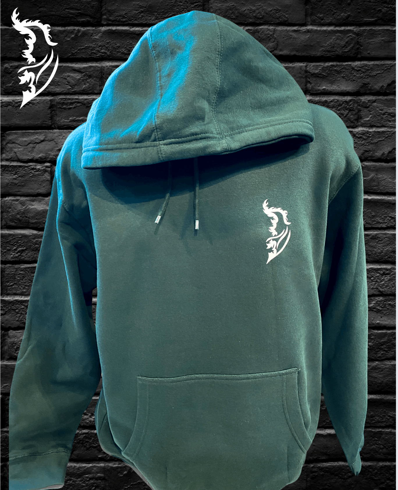 The Stag Hand - drawn Fleece Lined Hoodie