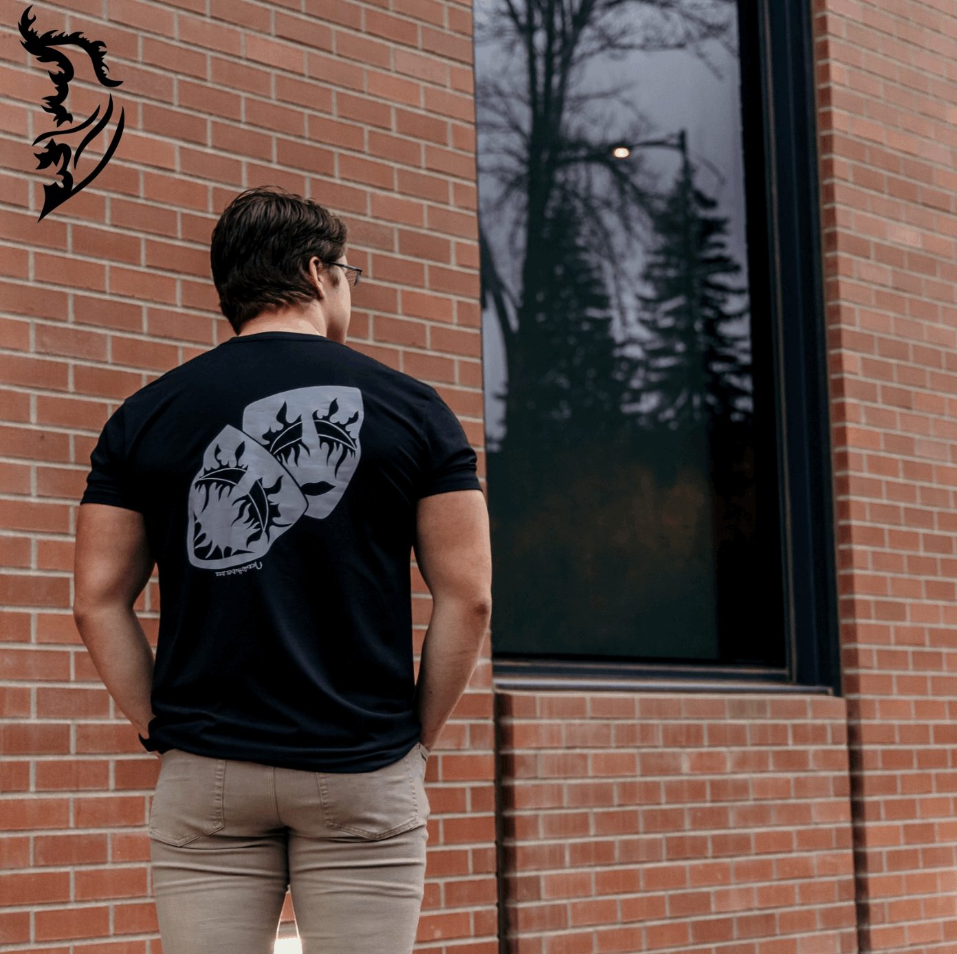 Theater Masks Hand - drawn Men's T-Shirt