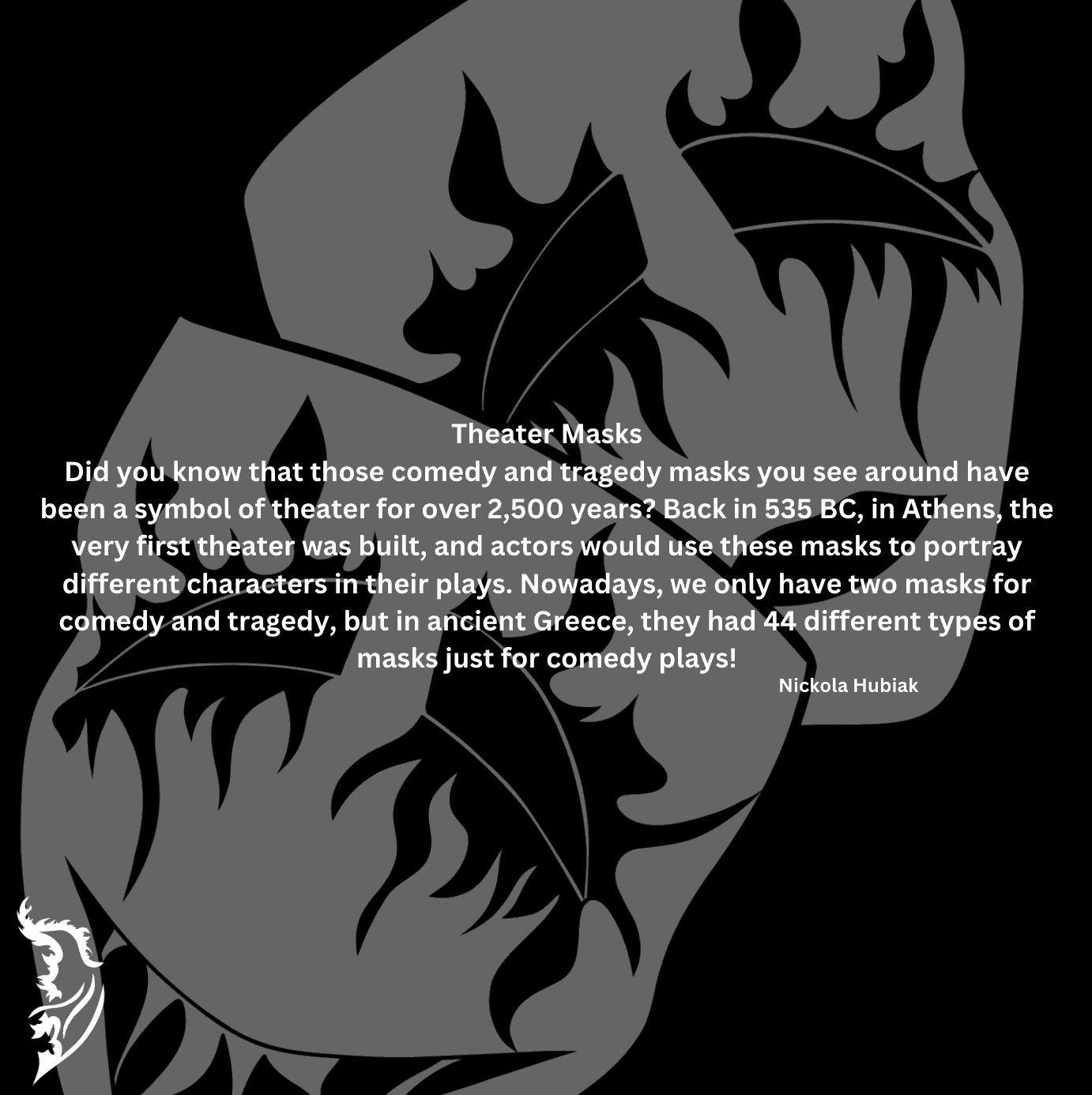 Theater Masks Hand - drawn Men's T-Shirt