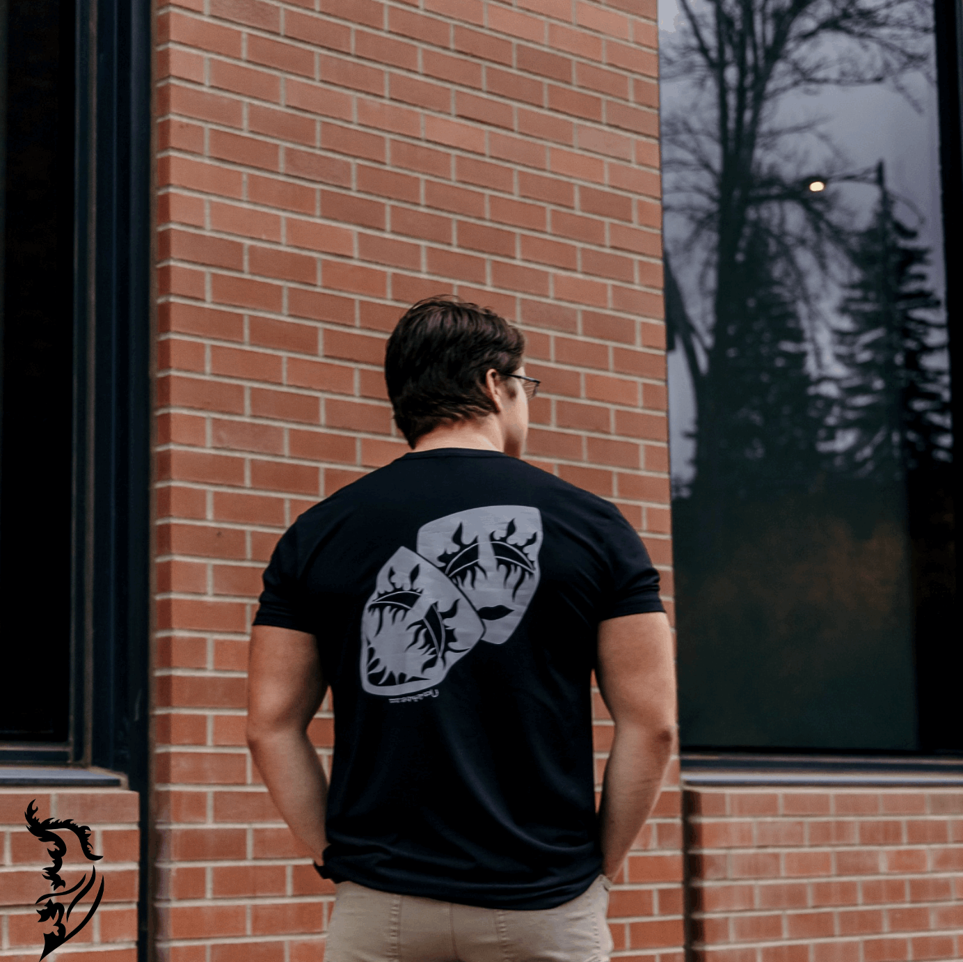 Theater Masks Hand - drawn Men's T-Shirt