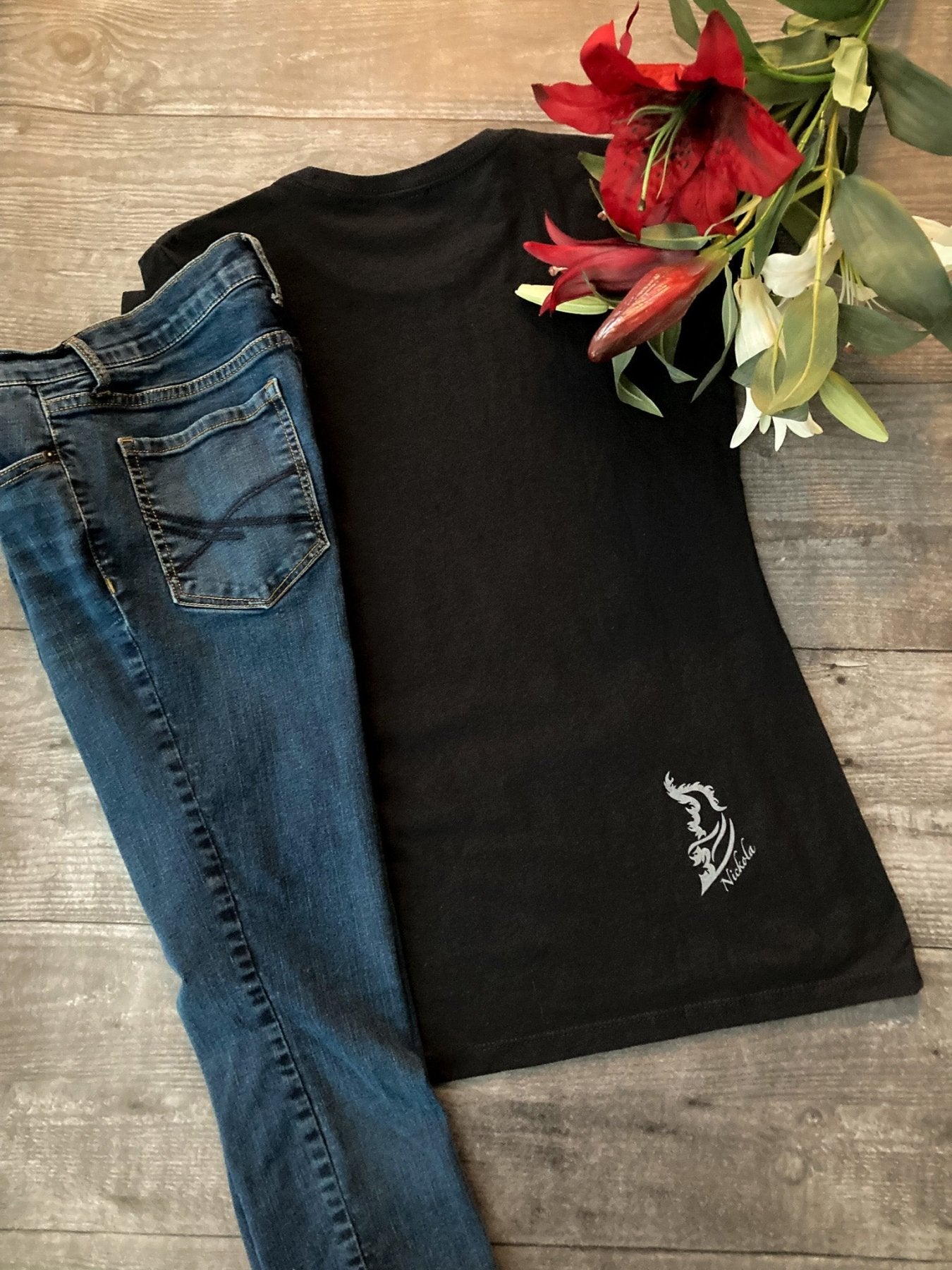 Seahorse Hand - drawn T-Shirt | Ladies