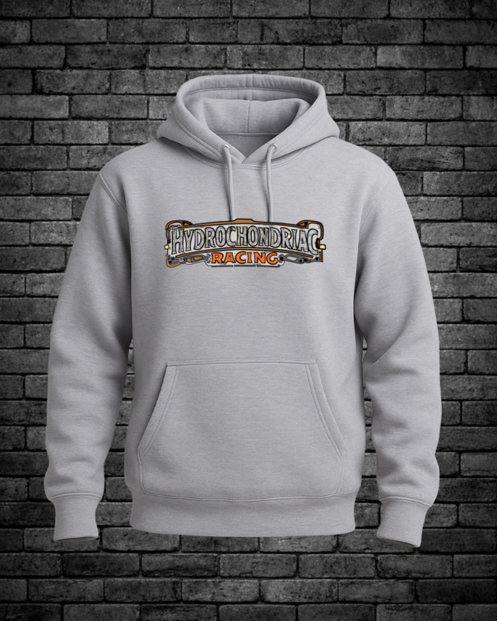 Steampunk Hydrochondriac Racing Logo on front center chest