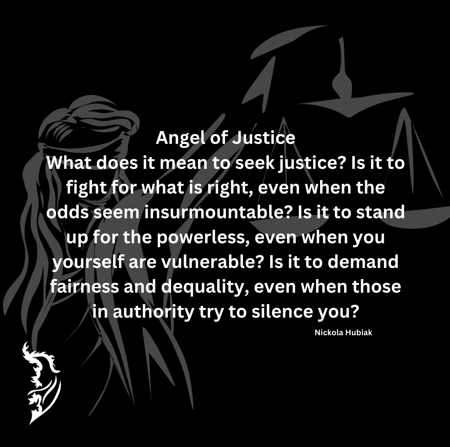 What does it mean to seek justice? It is to fight for what is right, even when the odds seem insurmountable. It is to stand up for the powerless, even when you yourself are vulnerable. It is to demand fairness and equality, even when those in authority try to silence you.