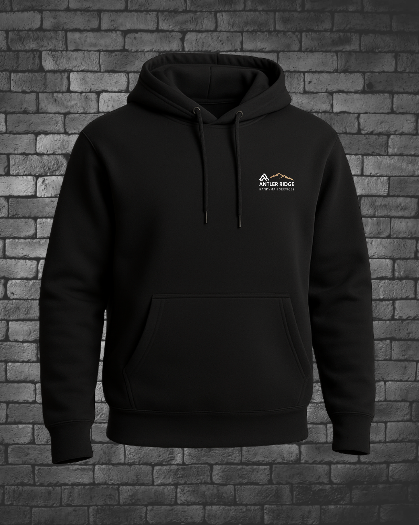 Antler Ridge Black Pullover Hoodies Front | Wholesale - Street Style By Nickola