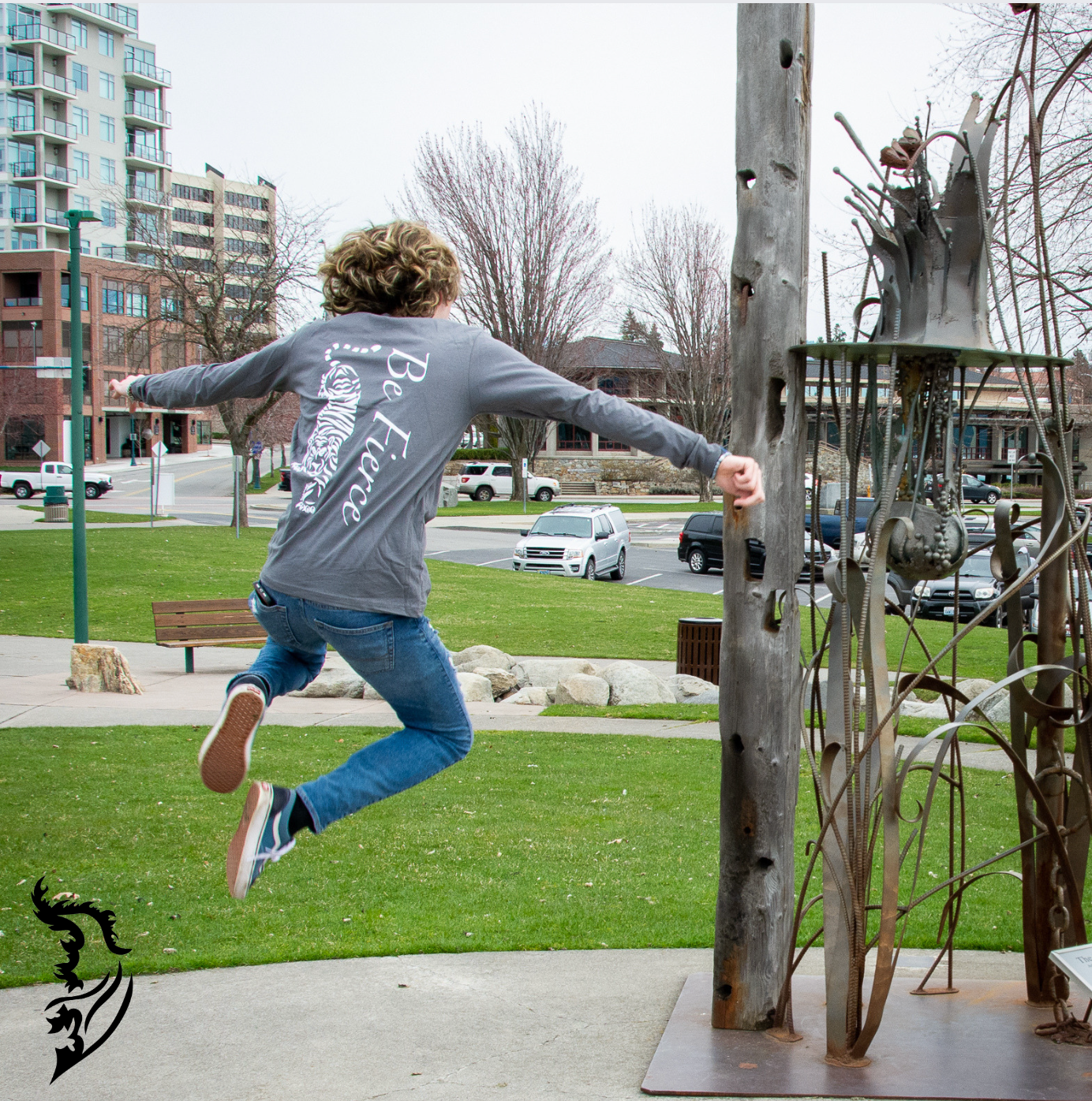 Be Fierce Tiger Hand-drawn Long Sleeve