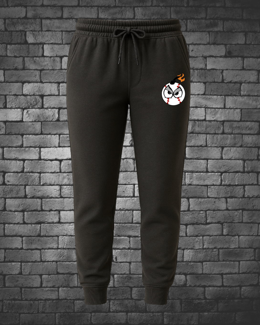 Bomb Logo on right side by pocket