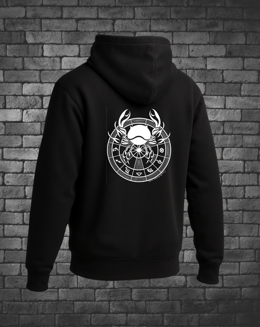 This Hoodie features a hand-drawn Cancer design that celebrates resilience, loyalty, and confidence. Made for those who feel deeply and stand strong, this hoodie is more than a statement—it’s armor.