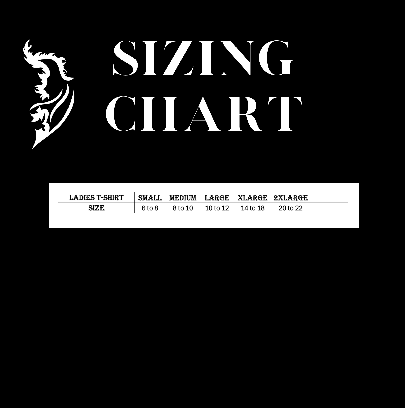 US Sizing chart