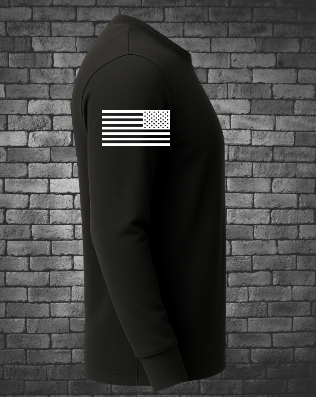 American Flag on sleeve
