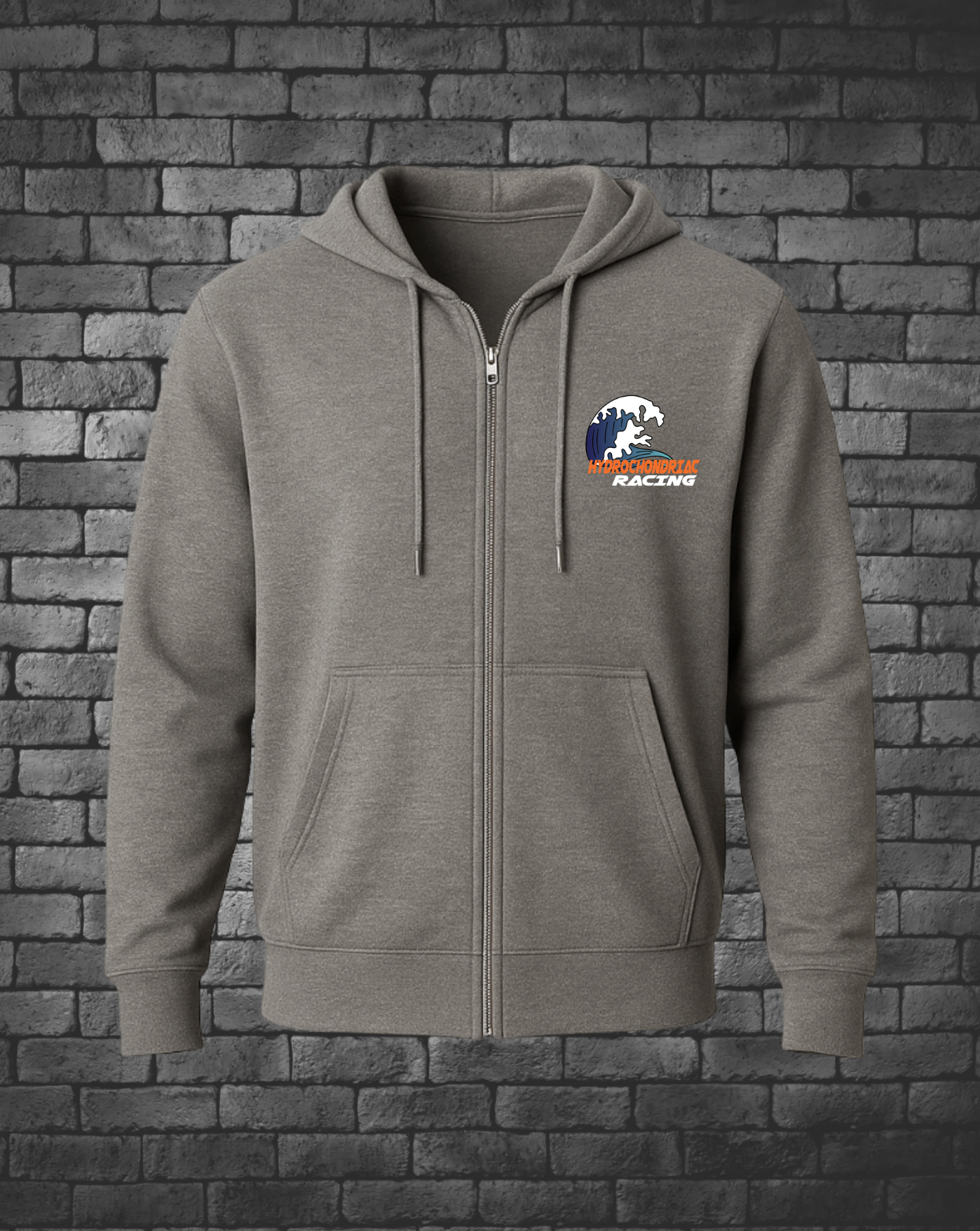 Hydrochondriac Racing 2025 Logo on front left chest