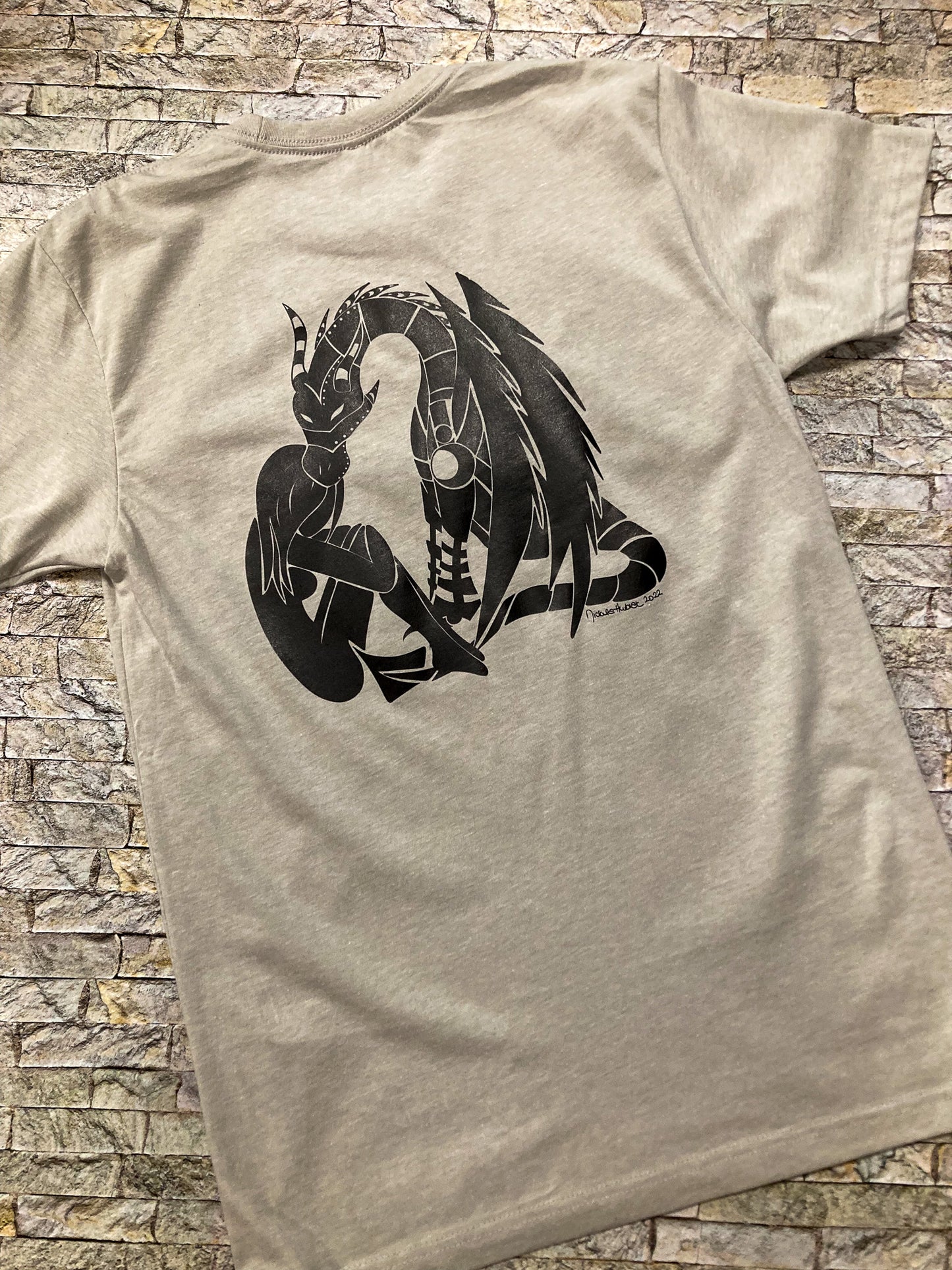 Steampunk Dragon & Girl Men's Tee