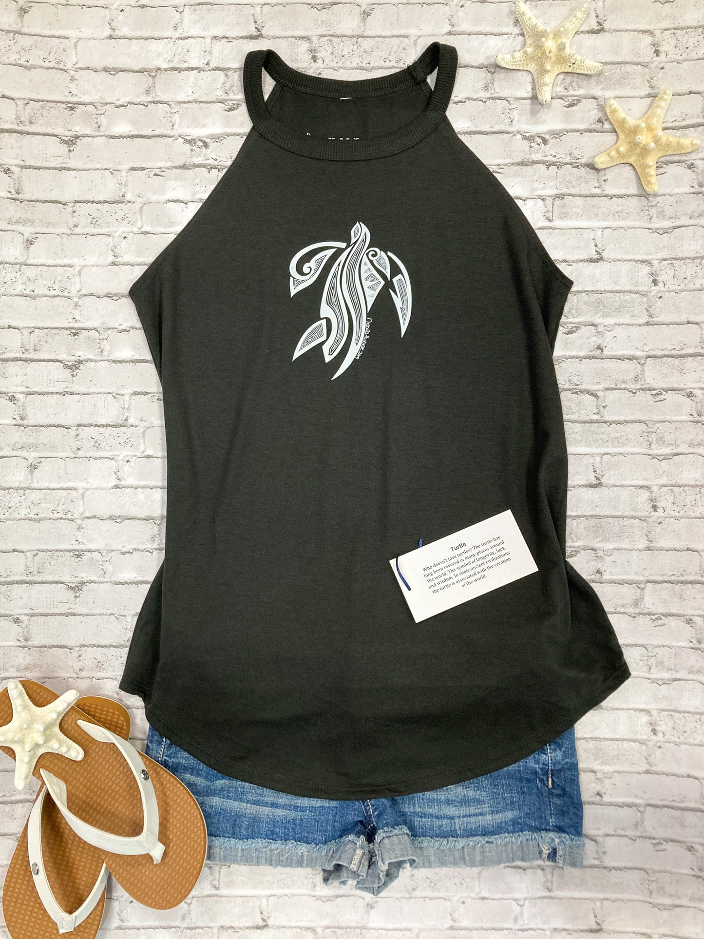 Tribal Turtle Rocker Tank Top