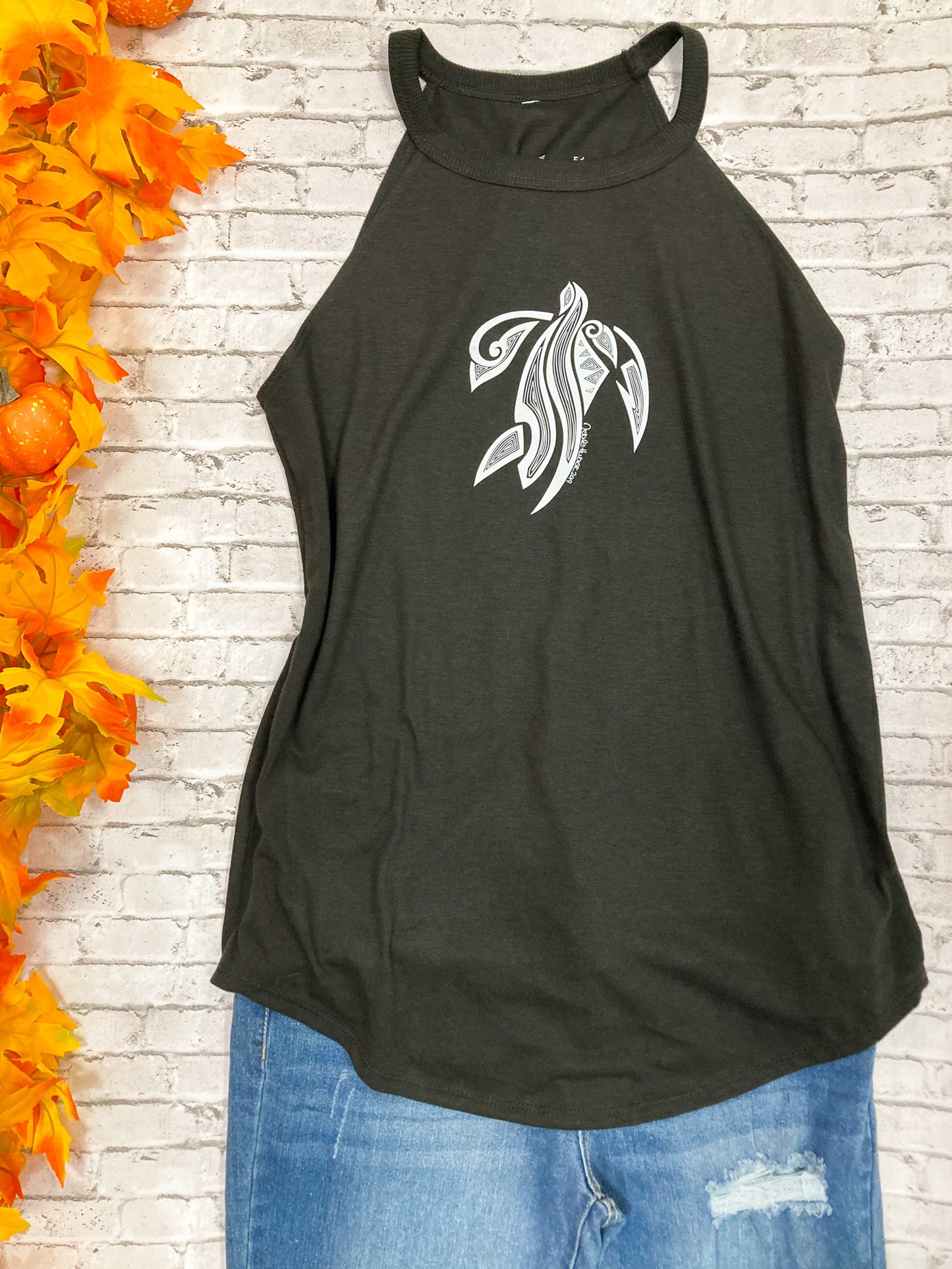 Tribal Turtle Rocker Tank Top