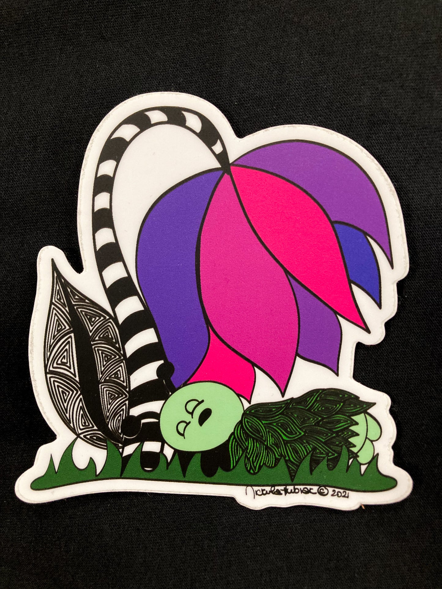 Sleeping Bug Vinyl Sticker